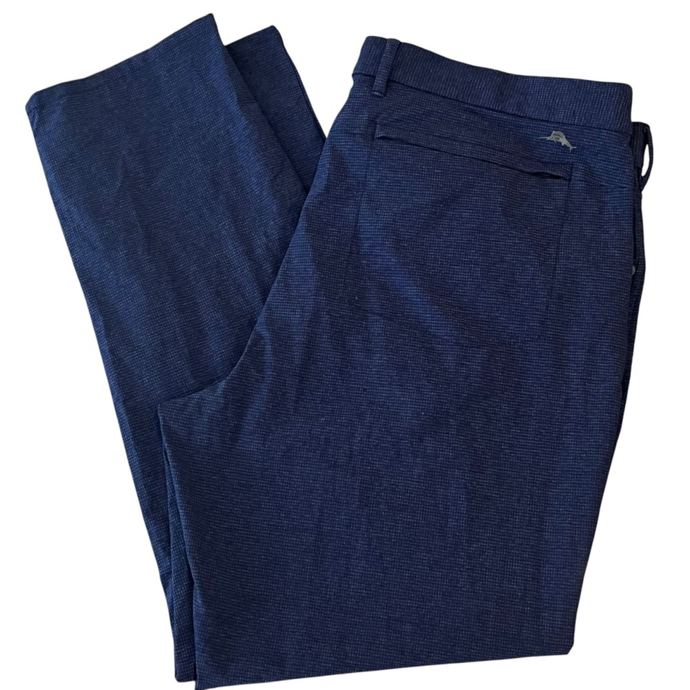 Tommy Bahama Pants Mens 38x30 Blue Pattern 5 Pocket Performance Golf Stretch